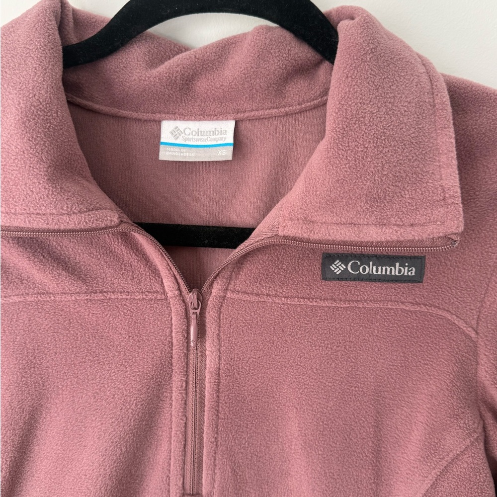 Columbia Lake Aloha Half-Zip Fleece Pullover Omni-Shade UPF 50 | Fig | Size Sm - Picture 8 of 9